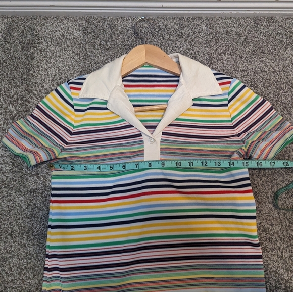 Vintage 1970 Handmade Rainbow Dress - Picture 3 of 11